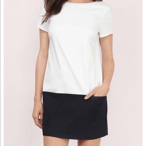 Tobi color block shift dress